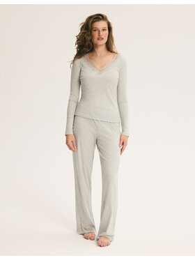 Esotiq Esotiq Piżama 46067 Szary Regular Fit