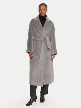 Weekend Max Mara Weekend Max Mara Vlněný kabát Tempera 2525016082 Šedá Regular Fit