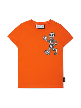 PHILIPP PLEIN PHILIPP PLEIN T-Shirt 27779 Pomarańczowy Regular Fit
