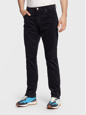 Wrangler Wrangler Spodnie materiałowe Greensboro 803 W15QA2114 112319949 Granatowy Straight Fit