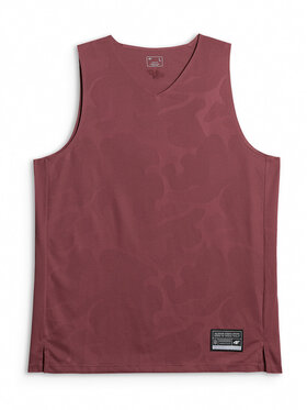 4F 4F Tank top BASKETBALL Bordowy Loose Fit