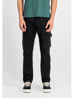 Alpha Industries Alpha Industries Spodnie cargo Lieutenant Pant Czarny Straight Leg