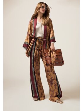 Oltre Oltre Spodnie materiałowe P269J102351N0R2 Pomarańczowy Baggy Fit