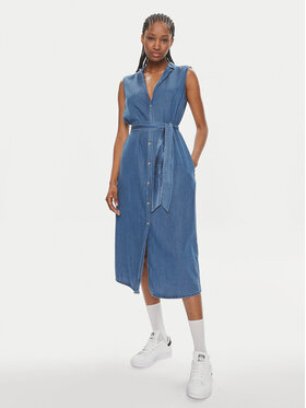 Pepe Jeans Pepe Jeans Hemdkleid Maggie PL953512 Blau Regular Fit