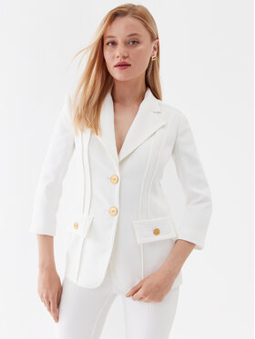 Elisabetta Franchi Elisabetta Franchi Sakoi GI-078-32E2-V620 Écru Slim Fit