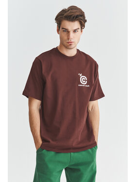 Pako Lorente Pako Lorente T-Shirt C21WF-TX-054 Brązowy Oversize