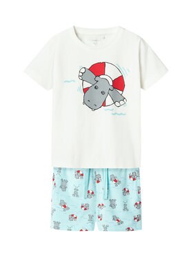 NAME IT NAME IT Completo T-shirt e pantaloncini Zumus 13241038 Bianco Regular Fit