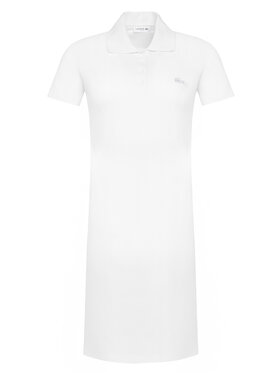 Lacoste Lacoste Kasdieninė suknelė EF5473 Balta Slim Fit