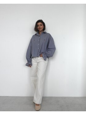 Le Songe Le Songe Koszula CHERRY Granatowy Oversize