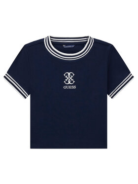Guess Guess T-krekls J6YI26 K4425 Tumši zils Regular Fit