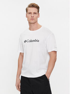 Columbia Columbia Тишърт Csc Basic Logo 1680053 Бял Regular Fit