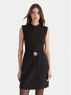 HUGO HUGO Коктейлна рокля Kelendi 50547655 Черен Slim Fit