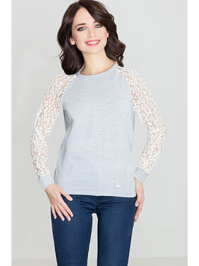 Lenitif Lenitif Bluzka K329 Écru Regular Fit