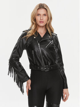Liu Jo Liu Jo Geacă din imitație de piele WA4020 E0887 Negru Regular Fit
