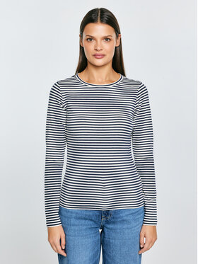 BIG STAR BIG STAR Longsleeve VENSA Granatowy Basic Fit