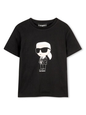 Karl Lagerfeld Kids Karl Lagerfeld Kids T-Shirt Z31096 S Μαύρο Regular Fit