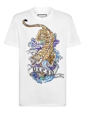 PHILIPP PLEIN PHILIPP PLEIN T-Shirt 9609 Biały Regular Fit