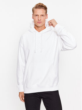 Hugo Hugo Džemperis ar kapuci Dokras 50496651 Balts Relaxed Fit
