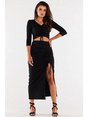 Infinite You Infinite You Spódnica M305 Czarny Basic Fit