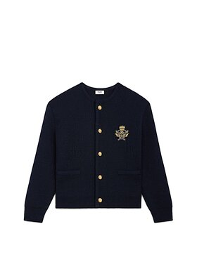 Celine Celine Cardigan 0R09 Blu Regular Fit