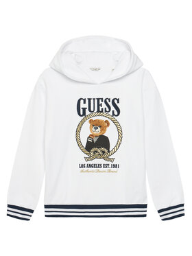 Guess Guess Μπλούζα J6RQ05 KAD74 Λευκό Regular Fit