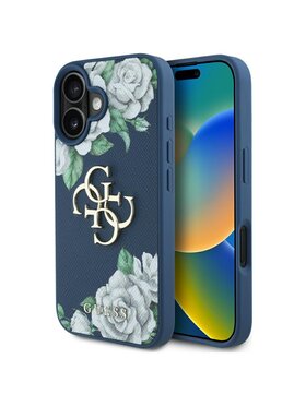 Guess Guess Etui na telefon Apple iPhone 16 Niebieski