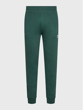 adidas adidas Spodnie dresowe adicolor Essentails Trefoil HK0106 Zielony Slim Fit