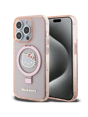 Hello Kitty Hello Kitty Etui na telefon iPhone 15 Pro Różowy