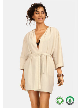 Feba Feba Accappatoio F221 Beige Regular Fit