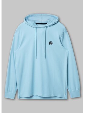 PITBULL PITBULL Bluza Bluza męska z kapturem Pique Rockey S Błękitny Regular Fit