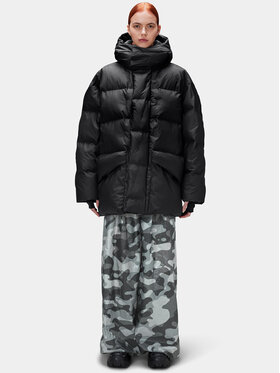 Rains Rains Kurtka puchowa 15050 Czarny Regular Fit