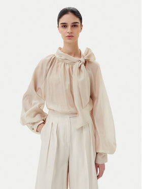 ViCOLO ViCOLO Bluse TD0587 Beige Relaxed Fit