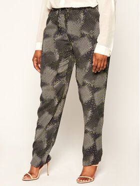 Persona by Marina Rinaldi Persona by Marina Rinaldi Kalhoty z materiálu 1132209 Černá Regular Fit