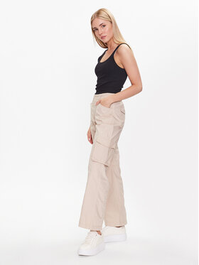 Gina Tricot Hlače Cargo trousers 19671 Bež Regular Fit