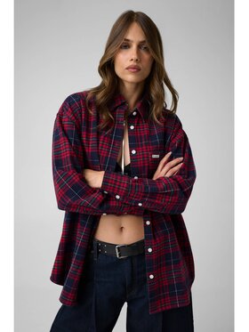 Guess Jeans Guess Jeans Top 178963 Czerwony Classic Fit