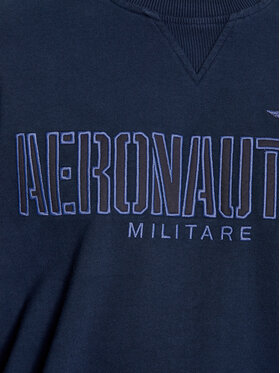 Aeronautica Militare Majica Dugih Rukava 232FE1804F511 Tamnoplava Regular Fit