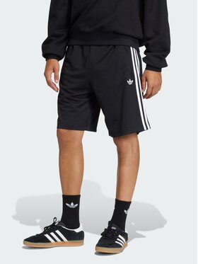 adidas adidas Szorty materiałowe 161551 Czarny Loose Fit