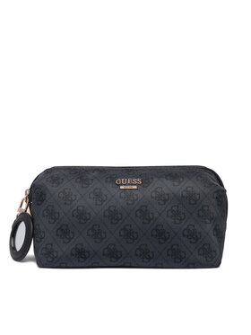 Guess Guess Τσαντάκι καλλυντικών Adrian Logo Travel TWNB21 68851 Σκούρο γκρι