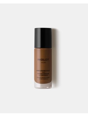 INGLOT INGLOT i korektor 2w1 Long-Lasting Velvet Podkład 730 Deep Neutral Olive