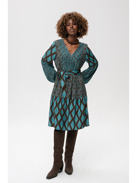 blue shadow blue shadow Sukienka codzienna Elsa Turkusowy Regular Fit
