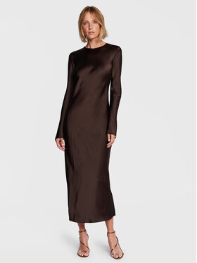 Samsøe Samsøe Samsøe Samsøe Každodenné šaty Alina F22400176 Hnedá Slim Fit