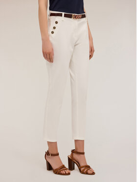 Motivi Motivi Pantaloni di tessuto P738Q003910N011 Bianco Regular Fit