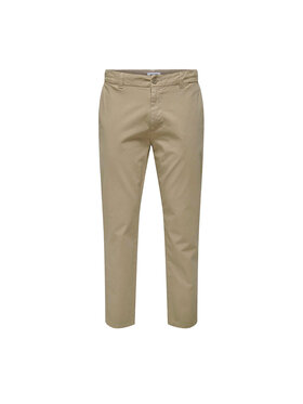 Only & Sons Only & Sons Spodnie materiałowe Pantaloni Uomo - 22029761 Beżowy Regular Fit