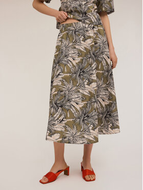 Motivi Motivi Gonna midi 1004W000667N0Z3 Verde Flared Fit