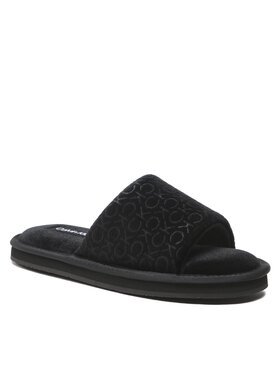 Calvin Klein Calvin Klein Παντόφλες Σπιτιού Slipper Flatform Sandal Vel HW0HW01540 Μαύρο