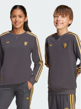 adidas adidas Bluza Manchester United Terrace Icons Czarny Regular Fit