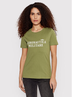 Aeronautica Militare Aeronautica Militare T-Shirt 221TS1983DJ510 Zielony Regular Fit