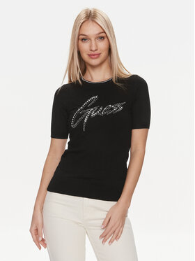 Guess Guess Pullover Grace W4RR38 Z2NQ2 Schwarz Regular Fit