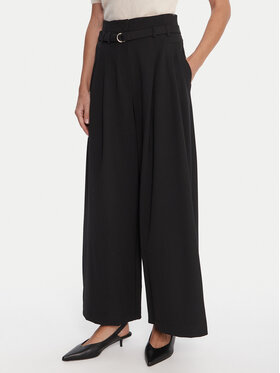Marella Marella Spodnie palazzo Bondeno 2523136011 Czarny Relaxed Fit
