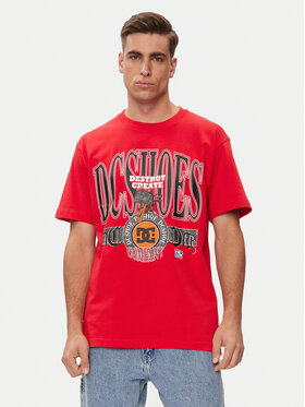 DC DC T-Shirt Shy Town Hss ADYZT05345 Κόκκινο Regular Fit